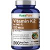NusaPure Vitamin K2 MK7 120 mcg 200 Veggie Caps (Soy Free, Non-GMO, Vegan) view 1