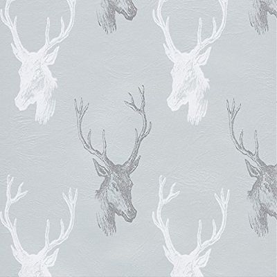 Pack of 1, Draft Deer 24" x 833' Full Ream Gift Wrap (Metallized) for Holiday, Party, Kids' Birthday, Wedding & Special Occasion Packaging