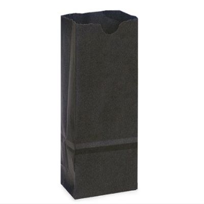 Pack of 500, 2 Lb Gift Sacks Black Kraft 4.25 x 2.5 x 8.25" for Small Paper Gift Bags, Party Favors