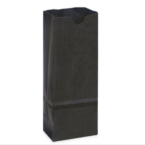 Pack of 500, 2 Lb Gift Sacks Black Kraft 4.25 x 2.5 x 8.25" for Small Paper Gift Bags, Party Favors