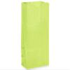 Pack of 500, 2 Lb Gift Sacks Lime Green Kraft 4.25 x 2.5 x 8.25" for Small Paper Gift Bags, Party Favors view 1