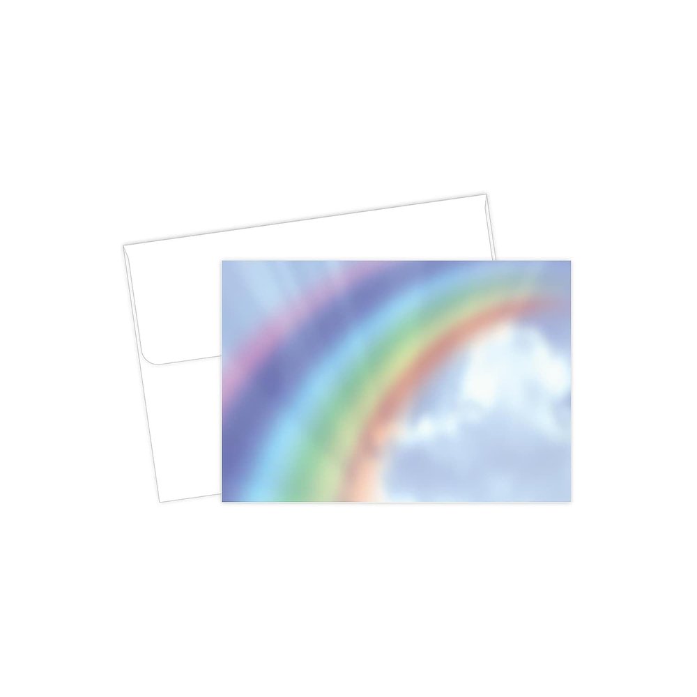 Great Papers! Rainbow Thank You Note Card and Envelope, 4.875" x 3.375", 20 count (2017048)