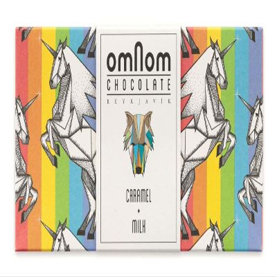 OmNom Caramel + Milk "Pride Bar" | Icelandic Bean To Bar Chocolate by OMNOM CHOCOLATE REYKJAVIK | 1 x 60g Bar