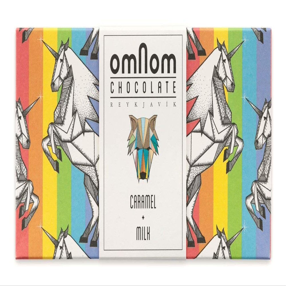 OmNom Caramel + Milk "Pride Bar" | Icelandic Bean To Bar Chocolate by OMNOM CHOCOLATE REYKJAVIK | 1 x 60g Bar