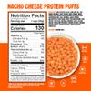 Twin Peaks Protein Puffs - (Nacho Cheese), Keto Friendly, Low Carb Snack (300g, 21g Protein, 2g Net Carbs, High Protein, Healthy Crunchy Snack). view 2