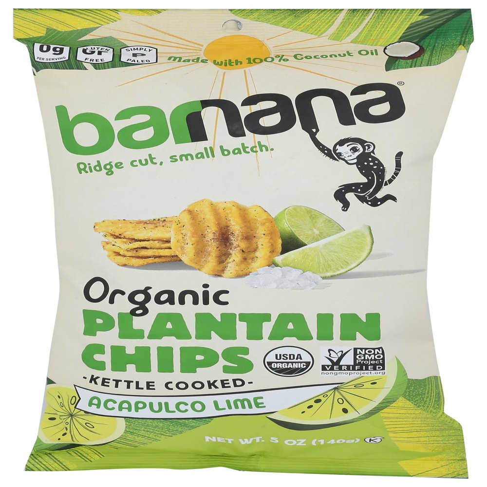 Barnana, Plantain Chips, Organic, Acapulco Lime, 5 Oz, 1 Count