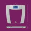 Weight Watchers Scales by Conair Scale for Body Weight, Digital Bathroom Scale with Body Fat, Muscle and BMI in Clear view 3