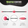 Cactus Scratcher Original Back Scratcher - 2-Sided Back Scratching Tool for Hard-to-Reach Area, Durable 45" Strap with Ball Handles for Towel Like Operation, Universal Gifts for Men and Women, Pink view 3