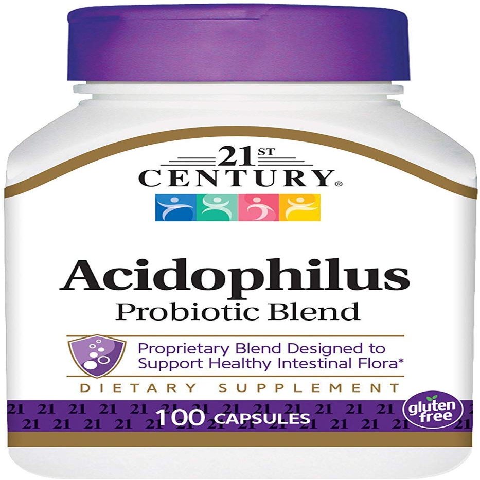 21st Century Acidophilus Capsules - 100 ct, Pack of 4