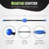 Cactus Scratcher Original Back Scratcher - 2-Sided Back Scratching Tool for Hard-to-Reach Area, Durable 45" Strap with Ball Handles for Towel Like Operation, Universal Gifts for Men and Women, Blue view 3