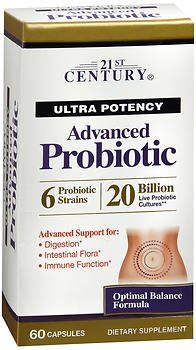 21st Century Ultra Potency Advanced Probiotic Capsules - 60 ct, Pack of 5