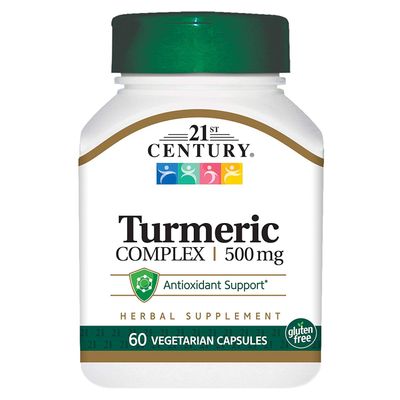 21st Century Turmeric Complex 500 mg - 60 Vegetarian Capsules, Pack of 4
