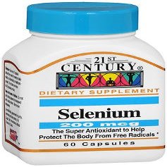 21st Century Selenium 200 mcg Capsules - 60 ct, Pack of 4