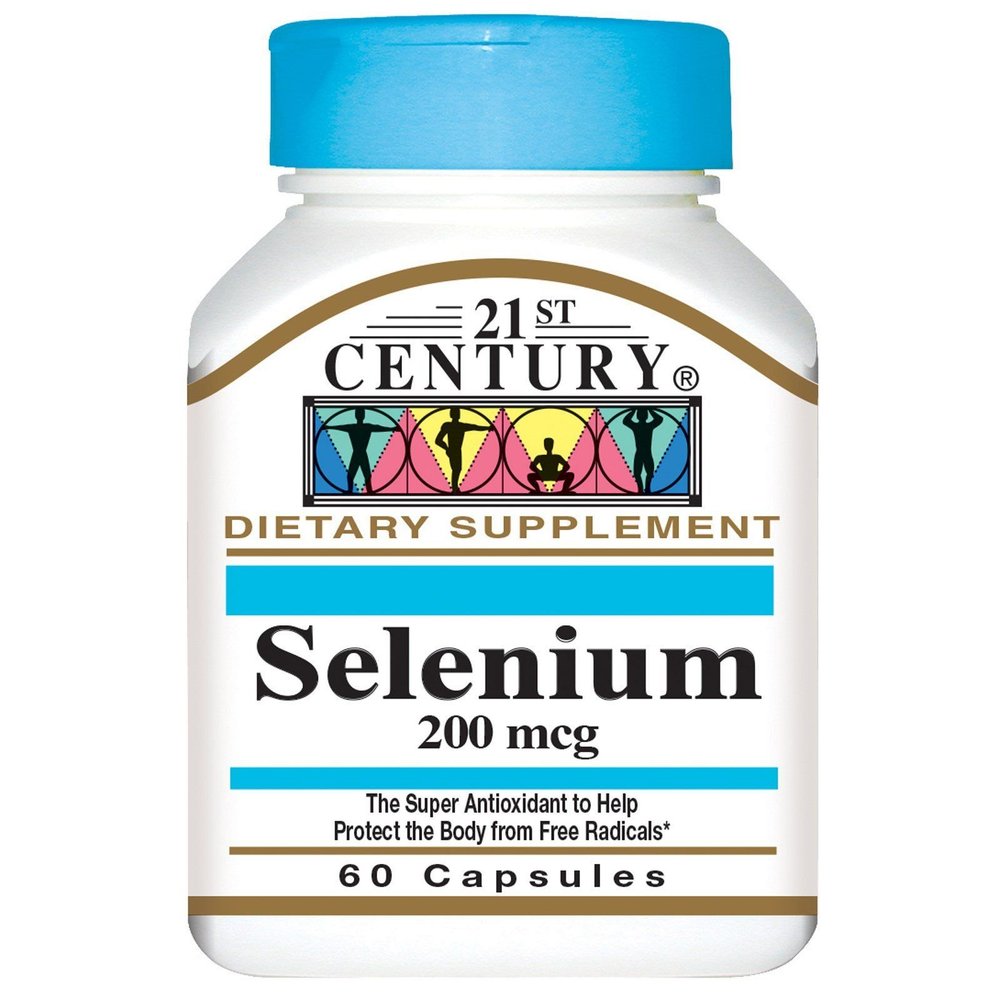 21st Century Selenium 200 mcg Capsules - 60 ct, Pack of 5