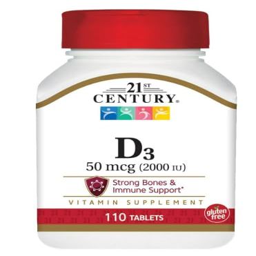 21st Century Vitamin D-2000 Tablets - 110 ct, Pack of 4