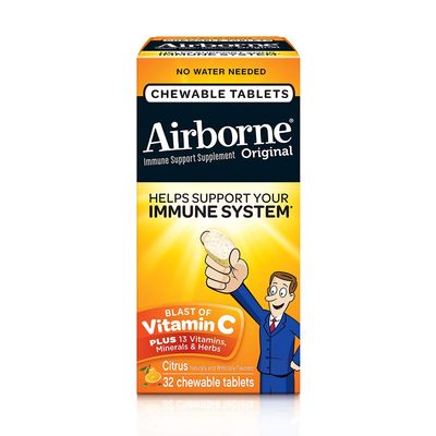 Airborne Chewable Tablets - Citrus - 32 Ct, Pack of 5
