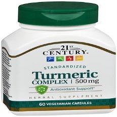 21st Century Turmeric Complex 500 mg - 60 Vegetarian Capsules, Pack of 5