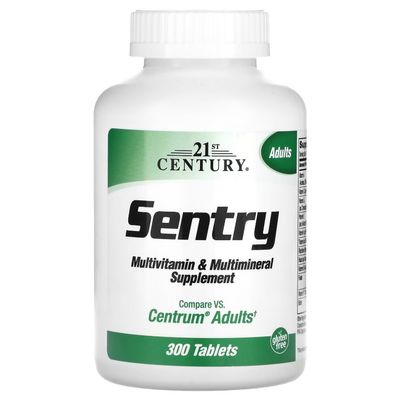 21st Century Sentry Tablets - 300 Tablets, Pack of 5