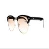Newsight Retro Black Tortoise Horned Rim Tinted Lens Reading Glasses Nerd Geek Sun Readers Sunglasses (Black+Brown Lens, 2.5) view 1