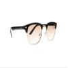 Newsight Retro Black Tortoise Horned Rim Tinted Lens Reading Glasses Nerd Geek Sun Readers Sunglasses (Black+Brown Lens, 2.5) view 2