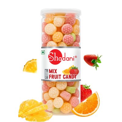 Shadani Mix Fruit Candy Box- Indian Special Mouth-Watering Spices & Salt Flavour 230 GR (8.11 oz)