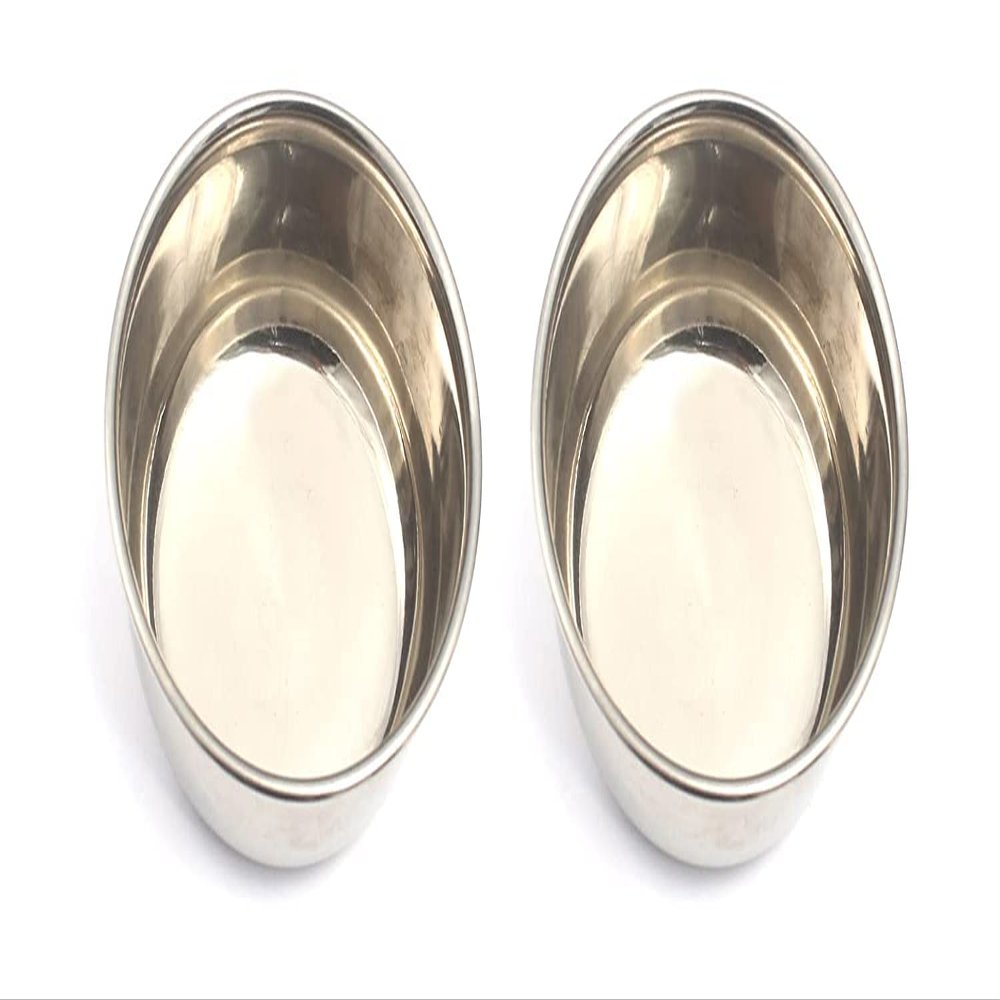 2 Iodine Cups Stainless Steel Lab Instruments by G.S Online Store