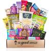 Healthy VEGAN Snacks Care Package: Non-GMO, Vegan Jerky, Protein Bars, Cookies, Fruit & Nuts, Healthy Gift Basket Alternative, Snack Variety Pack, College Student Care Package view 1