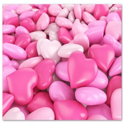 Small World Greetings Pink Hearts Bliss Cards 12 Count - Blank Inside with Envelopes - A2 Size (5.5"x4.25") - Valentines Day, Mothers Day, and More