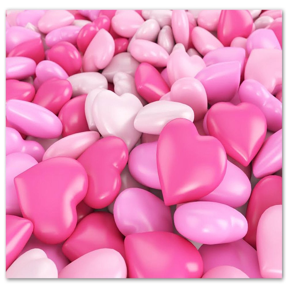 Small World Greetings Pink Hearts Bliss Cards 12 Count - Blank Inside with Envelopes - A2 Size (5.5"x4.25") - Valentines Day, Mothers Day, and More