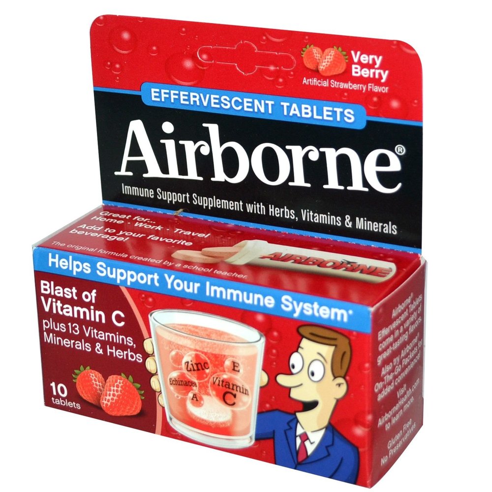 Airborne 1000mg of Vitamin C Immune Support Supplement (Pack of 7) 7