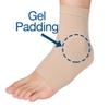 ZenToes Ankle Bone Protection Socks Malleolar Sleeves with Gel Pads for Boots, Skates, Splints, Braces - 1 Pair view 2