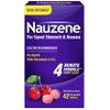 Nauzene Non-drowsy Upset Stomach & Nausea Relief Chewable Tablets - Fast-Acting Relief in 4 Minutes - Doctor Recommended - Wild Cherry Flavor, 42 ct view 1