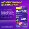 Nauzene Non-drowsy Upset Stomach & Nausea Relief Chewable Tablets - Fast-Acting Relief in 4 Minutes - Doctor Recommended - Wild Cherry Flavor, 42 ct view 2