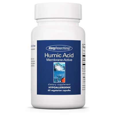Allergy Research Group Humic Acid - Delivers 750 mg Humic Acid - Supports Detoxification & Immune Response - Membrane Active Formula - 30 Servings - 60 Capsules