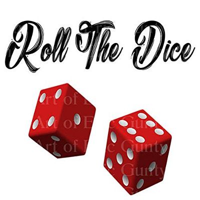 1/4 Sheet - Casino Las Vegas Roll the Dice Birthday - Edible Cake/Cupcake Party Topper - D22905