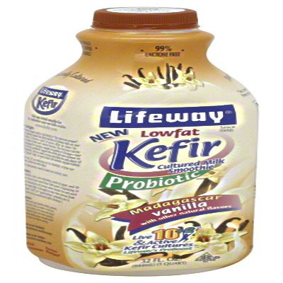 Lifeway Lowfat Kefir, Vanilla, 32 Ounce (Pack of 06)