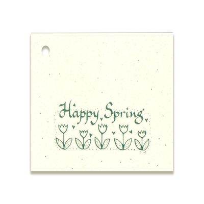 100 Happy Spring Green Price Tags & 100 Cut Strings for Crafts & Gifts. 2-1/8"x2-3/4" Personalize & Price Your Merchandise. Spring Tags.