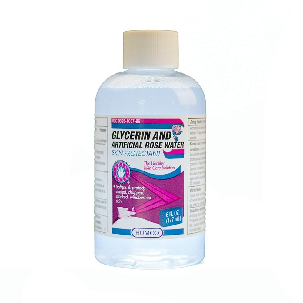 Humco Glycerin and Artificial Rose Water - 6 oz, Pack of 6