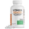 Bronson Vitamin K2 (MK7) with D3 Supplement Non-GMO Formula 5000 IU Vitamin D3 & 90 mcg K2 MK-7 Easy to Swallow D & K Complex, 250 Capsules view 1