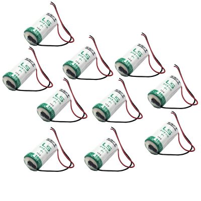 10x SAFT LS26500_WIRE Size C 3.6V 7700mAh Lithium Cell for Smart Munitions, Intrusion Sensors, Invisible Fencing, RFID Tracking, Asset Tracking, Theft Prevention SAFT MFG PN 700068