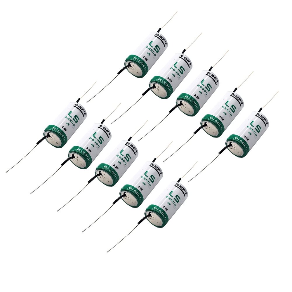 10x SAFT LS26500_AX Size C 3.6V 7700mAh Lithium Cell for Smart Munitions, Intrusion Sensors, Invisible Fencing,RFID Tracking, Asset Tracking, Theft Prevention SAFT MFG PN 700068