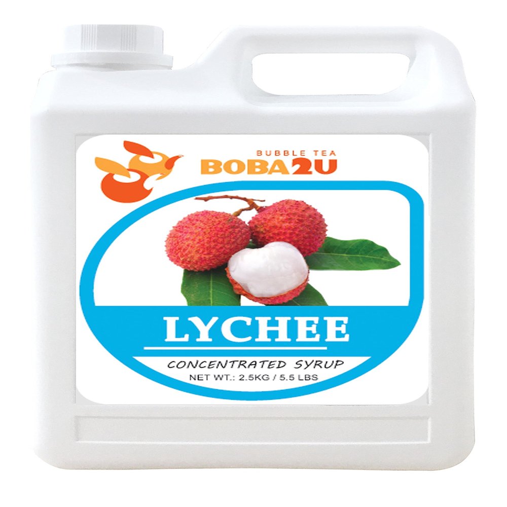BOBA2U CONCENTRATED SYRUP LYCHEE 5.5 LBS