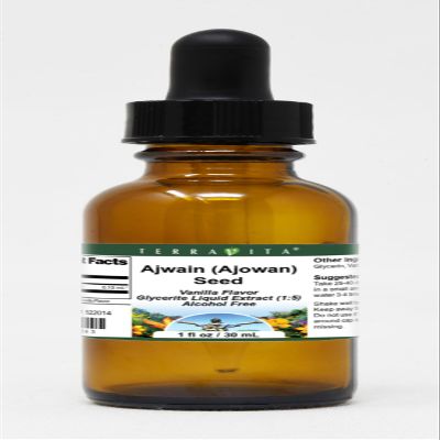 Ajwain (Ajowan) Seed Glycerite Liquid Extract (1:5) - Vanilla Flavored (1 oz, ZIN: 522014)