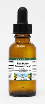 Terravita Red Dulse Seaweed Leaf Glycerite Liquid Extract (1:5) - Vanilla Flavored (1 oz, ZIN: 522919)