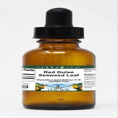 Red Dulse Seaweed Leaf Glycerite Liquid Extract (1:5) - No Flavor (1 oz, ZIN: 522917) - 3 Pack