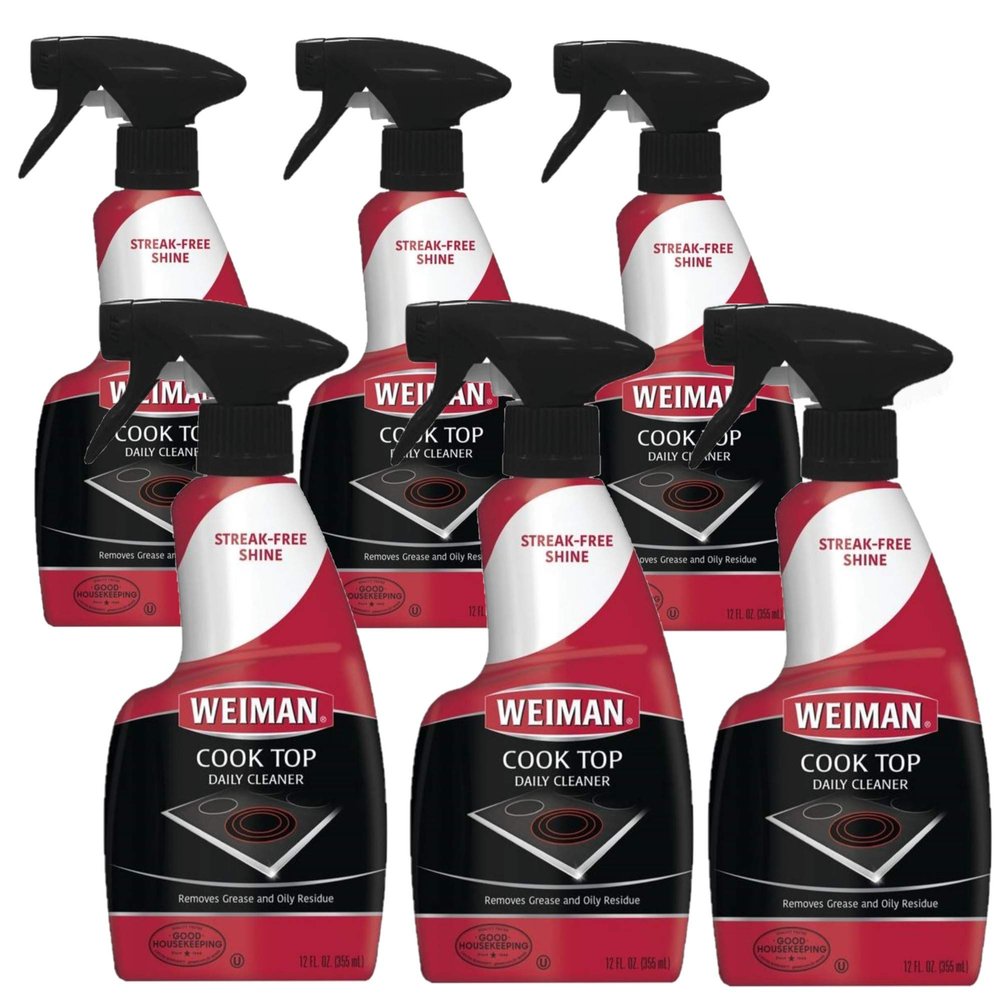 Weiman Apple Scent Cooktop Cleaner 12 oz Spray (Pack of 6)