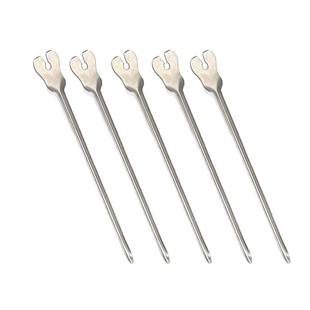 OdontoMed2011 5 Pieces Grooved Director with Probe Tip and Tongue Tie 5" Dental Instruments ODM