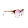 Newsight Women Oversized Cat Eye Stylish Anti Reflective Tinted Lens Sunglasses Reading Glasses Sun Readers (Brown+Purple Lens, 2.0) view 2
