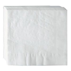 AmerCare 8.25 Inch x 8.25 Inch White 3-Ply Dinner Napkins, Case of 2000