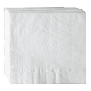 AmerCare 8.25 Inch x 8.25 Inch White 3-Ply Dinner Napkins, Case of 2000